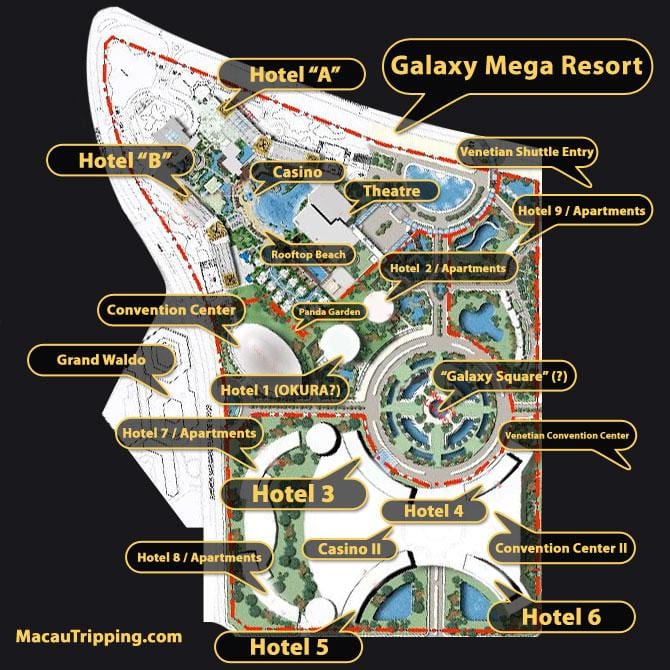galaxy Macau peta lantai