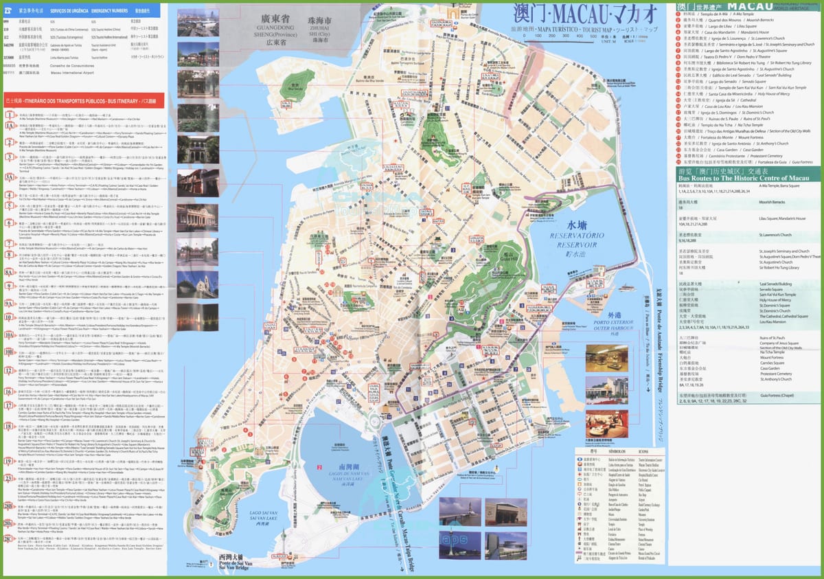 Macau peta rute bus