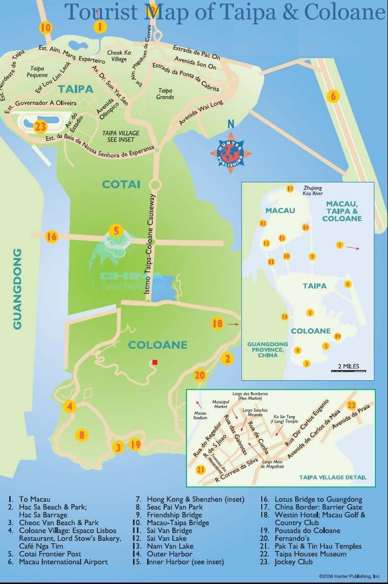 peta pulau Macau