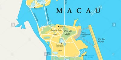 Makau, Cina peta