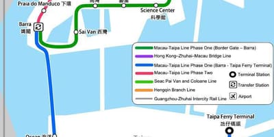 Macau peta kereta bawah tanah