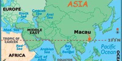 Makau pada peta dunia