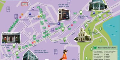 Macau free shuttle bus rute peta