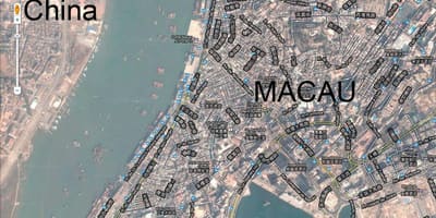 Peta dari san malo Macau